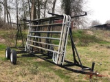 HOMEMADE 2 AXLE PANEL TRAILER