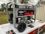 NEW BRIGGS AND STRATTON 3500W PORTABLE GENERATOR, 208CC, BRIGGS GAS ENGINE, 30AMP, 120V