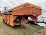 1983 CHEROKEE MANUFACTURING STOCK TRAILER