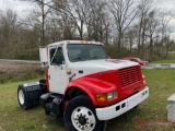 1995 INTERNATIONAL 4900 DAY CAB TRUCK TRACTOR, DT466 DIESEL ENGINE, MANUAL TRANS, 209,160 MILES, AIR