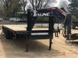 2012 TEXLINE 24' GOOSENECK FLATBED TRAILER