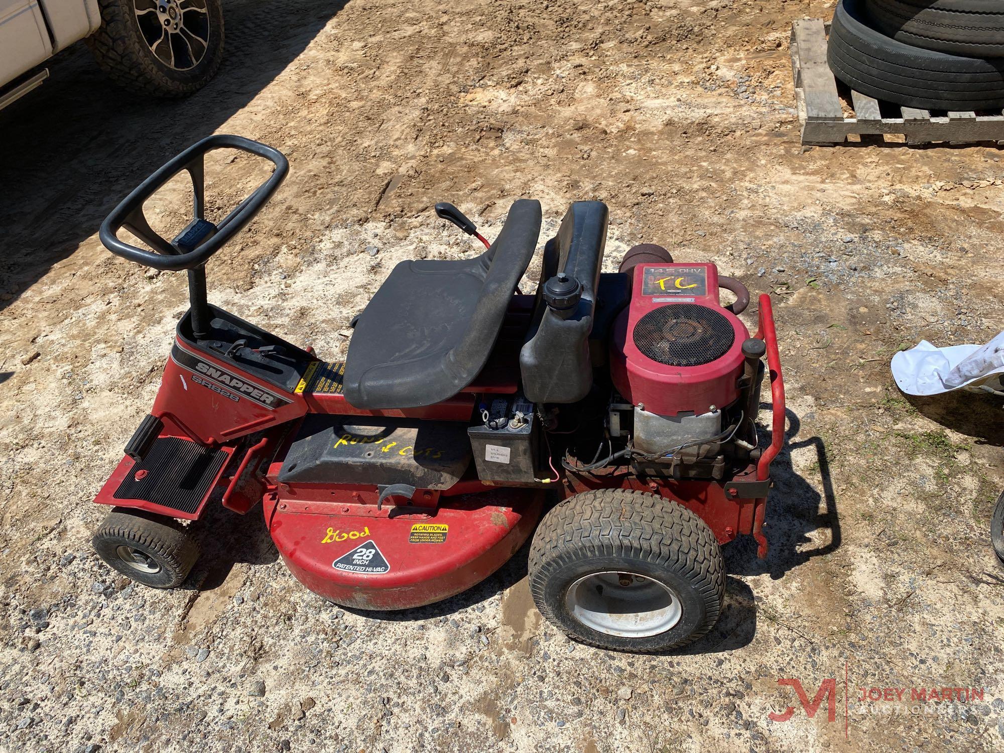 SNAPPER SR828 RIDING LAWN MOWER Proxibid