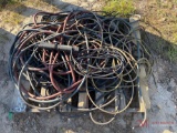 PALLET OF AIR HOSES AND ELECTRIC CORDS