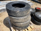 4 11R22.5 TIRES