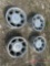 (4) HUMMER WHEELS W/ VALVE STEMS AND CENTER CAPS