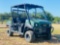 2018 KAWASAKI MULE 4010 RTV, 4X4, FUEL INJECTION, CREW CAB, MANUAL DUMP BED, ROOF, WINDSHIELD, BRUSH