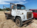 1979 FORD 700 WINCH TRUCK, DAY CAB, GAS ENGINE, 4 SPD MANUAL TRANS, 70,915 MILES, AIR BRAKES, PTO,