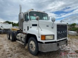 2000 MACK CH613 T/A DAY CAB TRUCK TRACTOR, MACK DIESEL ENGINE, 10 SPD TRANS, METER READS 6308 MILES,