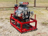 501 CI CHEVROLET BIG BLOCK ENGINE, 671 WEIAND BLOWER, DUAL 750 HOLLEY CARBS, 11.1 POP UP PISTONS,