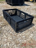 (10) QUAD FOLD PLASTIC CRATES