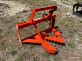 NEW/UNUSED MTL HYDRAULIC POST/TREE PULLER, SKID STEER QUICK ATTACH