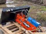 NEW TROJAN SKID STEER SB30 HYDRAULIC HAMMER/BREAKER, EXTRA BIT AND CHARGING CASE