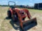 KUBOTA L2800 TRACTOR, DIESEL ENGINE, 4WD, ROPS, 3PH, PTO, L463 FRONT END LIADER W/ 60