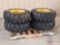 (4) NEW FORERUNNER 10-16.5 N.H.S. SKID STEER TIRES