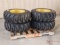 (4) NEW FORERUNNER 10-16.5 N.H.S. SKID STEER TIRES