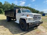 1989 FORD F SERIES SINGLE AXLE DUMP TRUCK