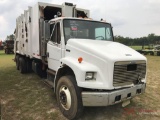 2000 FREIGHTLINER FL80 T/A GARBAGE TRUCK, VIN 1FVHJFBB9YHB74716, CUMMINS DIESEL ENGINE, AUTO TRANS,