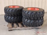 (4) NEW LOADMAXX 12-16.5 N.H.S. SKID STEER TIRES