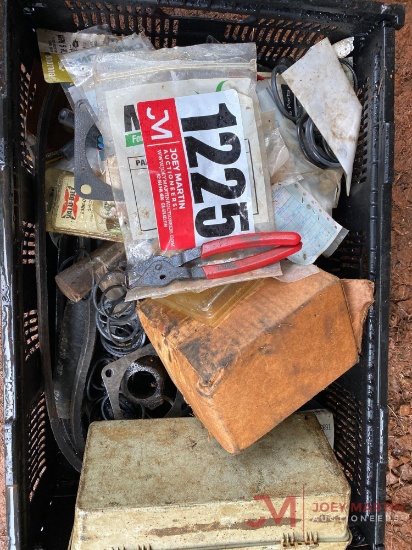 CRATE OF VARIOUS TRACTOR PARTS