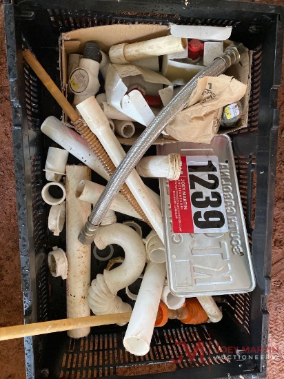 CRATE OF PLUMBING SUPPLIES