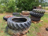 NUMEROUS (10) TRACTOR TIRES