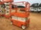 SNORKEL S3219E ELECTRIC SCISSOR LIFT, 32' REACH, NON MARKING TIRES, S/N 001722, 15 HOURS