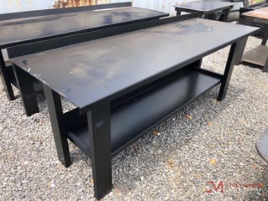 NEW 90" METAL SHOP TABLE
