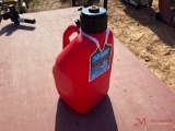 (1) NEW 5 GALLON PLASTIC UTILITY JUG