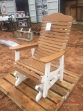 WOODEN AMISH GLIDER CHAIR