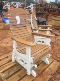 WOODEN AMISH GLIDER CHAIR