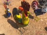 ROOSTER YARD ART