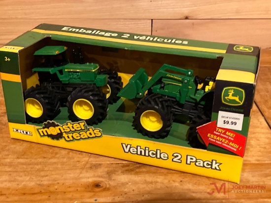 JOHN DEERE MONSTER TREADS VEHICLE 2 PACK