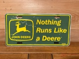 JOHN DEERE LICENSE PLATE W/1990'S LOGO