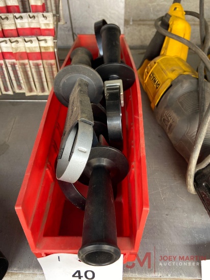 BOX OF DRILL AND GRINDER HANDLES