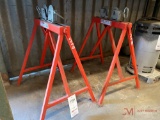 (2) RIDGID METAL PIPE RACKS