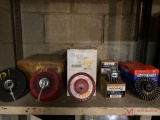 VARIOUS NEW GRINDER AND WIRE WHEELS