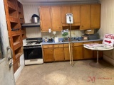 KITCHEN CONTENTS (REFRIGERATOR, TABLE POTS, OVEN)