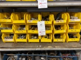 SHELF OF PIPE FITTINGS, PLASTIC CONTAINERS