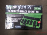 NEW GRIP 15 PC DEEP IMPACT SOCKET SET 1/2