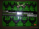 NEW GRIP 14 PC JUMBO CROWFOOT WRENCH SET SAE 1 1/16