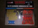 NEW GRIP 15 PC SERVICE WRENCH SET METRIC 20MM - 36MM