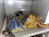 NEW DEWALT GRINDER WHEELS, (3) NEW CHISELS, (4) NEW 7/8