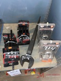 (2) NEW PADLOCKS, NEW TEKTON EXTENSION SETS, BULL PIN WRENCHES