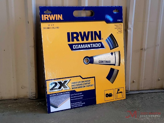 (1) IRWIN 14"x1" CERAMIC TILE AND PORCELAIN CIRCULAR SAW BLADE