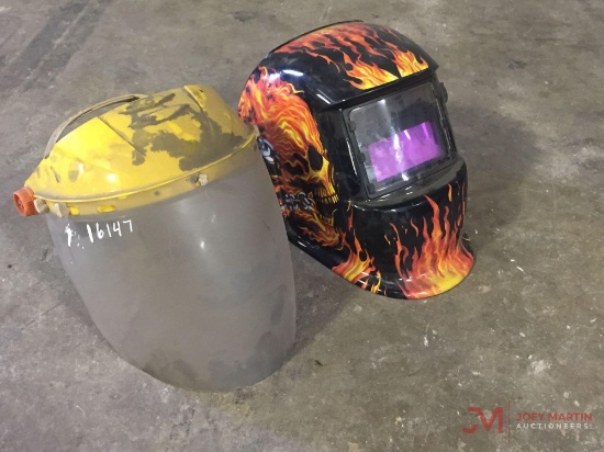 (2) WELDING HELMETS