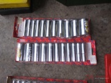 (2) NEW 7 PIECE SOCKET SETS