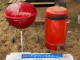 (2) CHARCOAL GRILL AND SMOKER