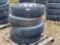 295/75 R22.5 TIRE WITH ALUMINUM WHEEL, 3 TIRES WITH WHEELS