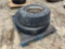 (1) 22.5 TRUCK TIRES, 265/70R17 TIRE AND WHEEL