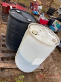 (2) PLASTIC BARRELS